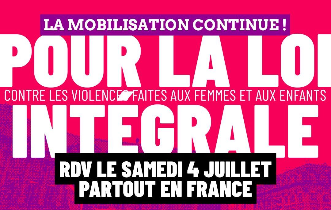 Manifestation 🟣✊ Nous voulons une Loi intégrale